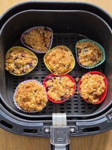 Air Fryer Blueberry Muffins