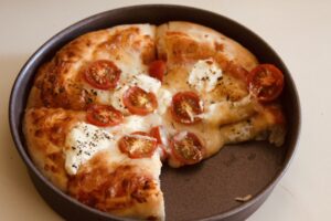 Air Fryer Homemade Pizza slice gone pic - Copy