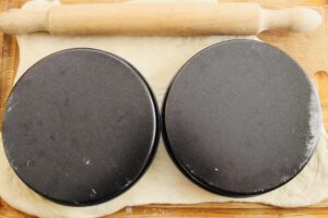 Air Fryer Homemade Pizza with pizza pan rounds - Copy