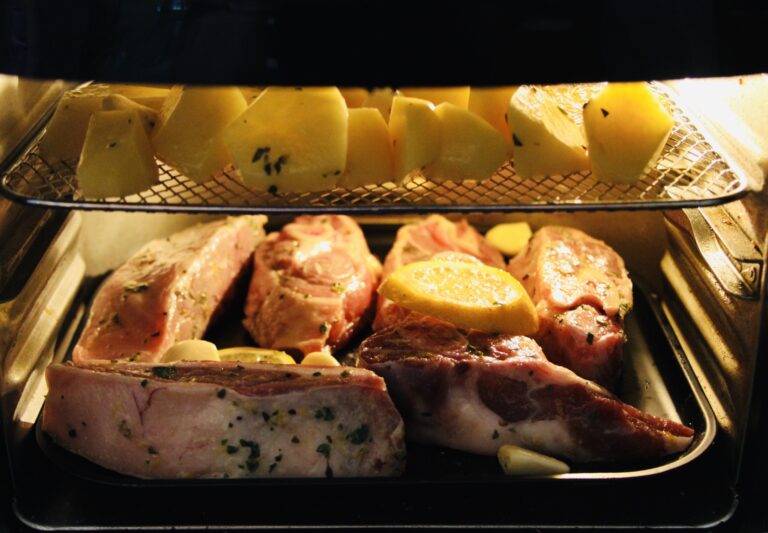Air Fryer Oven Greek Lamb Chops