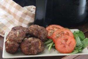 Air Fryer Salisbury Steak Burgers