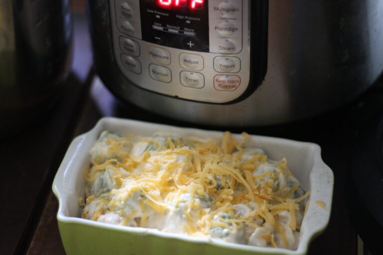 Pressure Cooker Brussel Sprouts Gratin