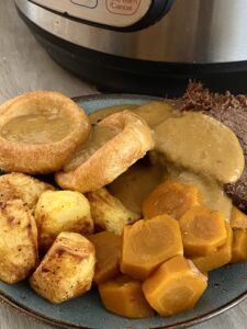 instant pot frozen roast beef and gravy