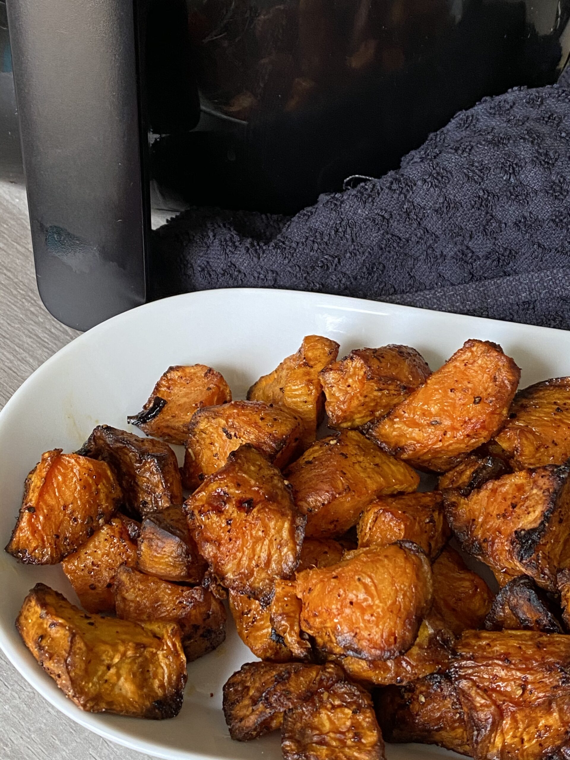 Air Fryer Sweet Potato Cubes