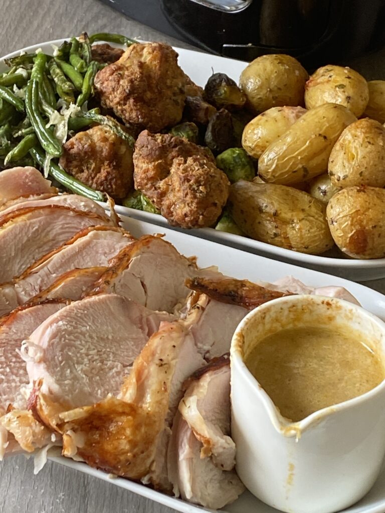 Air Fryer Turkey Dinner For Two