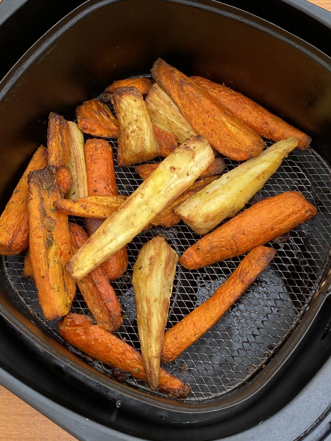 Air Fryer Frozen Parsnips Carrots