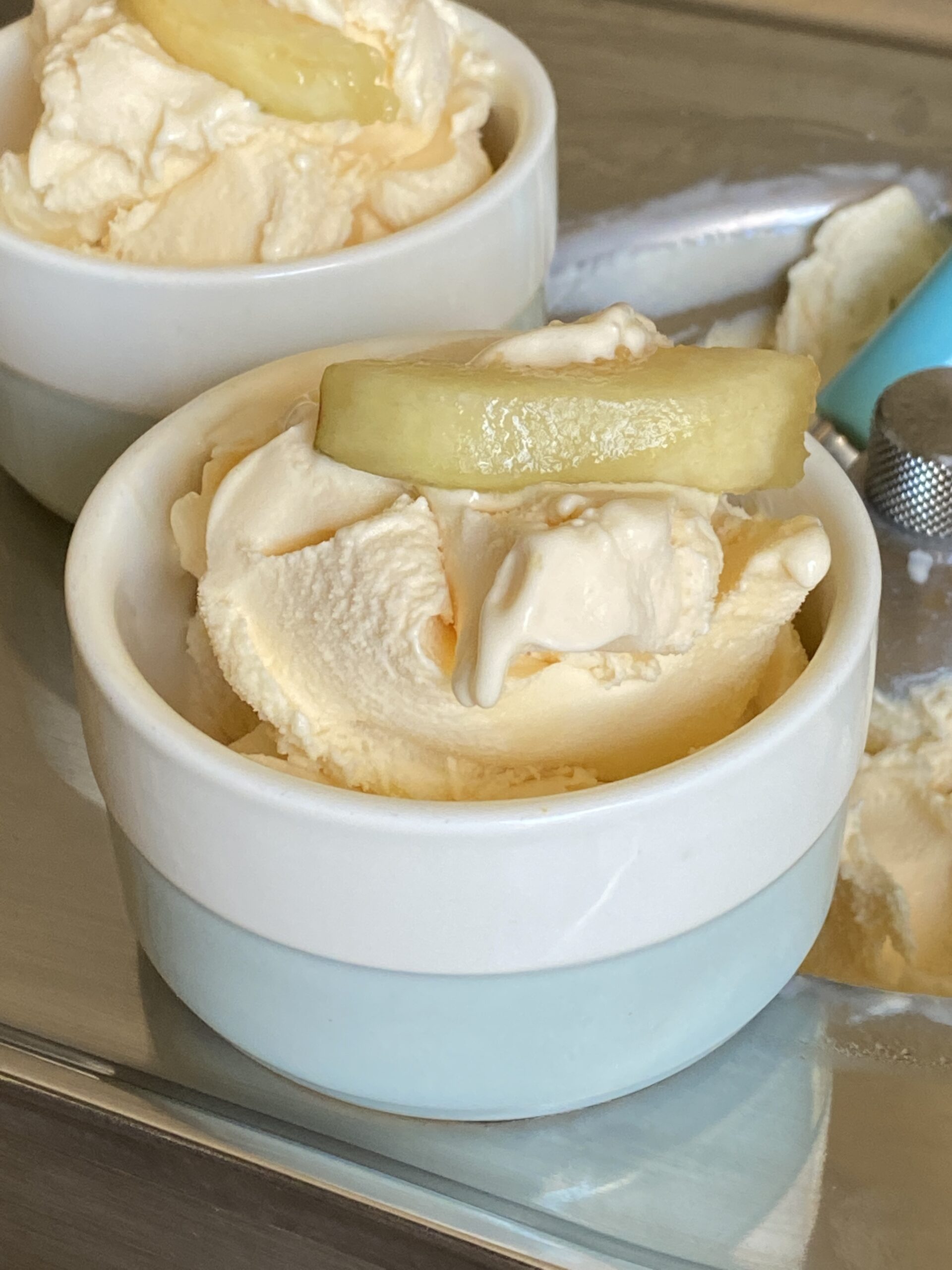 Ice Cream Maker Homemade Peach Ice Cream