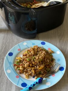 air fryer egg fried rice