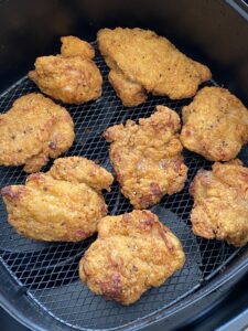 air fryer frozen chicken thighs