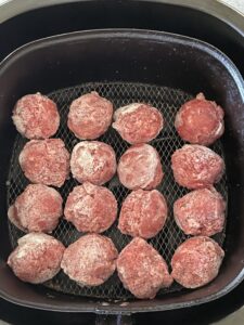 air fryer frozen meatballs