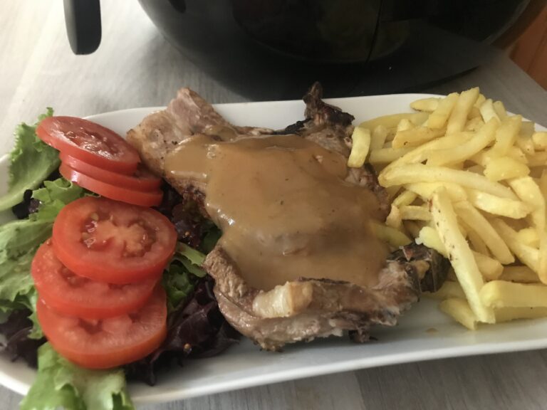 air fryer frozen pork chops
