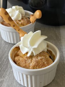 air fryer peach cobbler