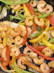 air fryer shrimp fajitas