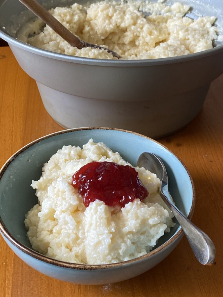 slow cooker rice pudding