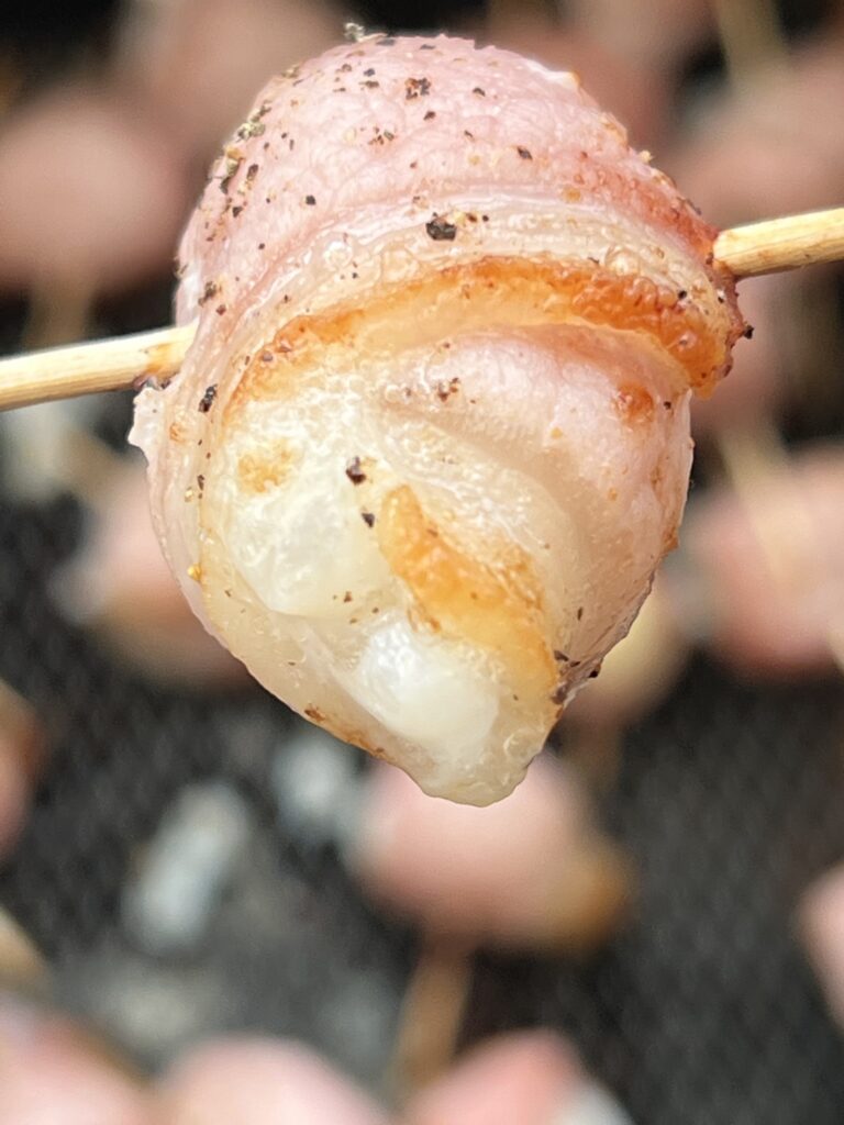 Air Fryer Bacon Wrapped Scallops