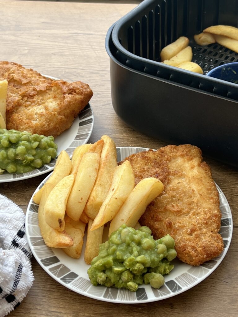 Air Fryer Beer Battered Fish & Chips