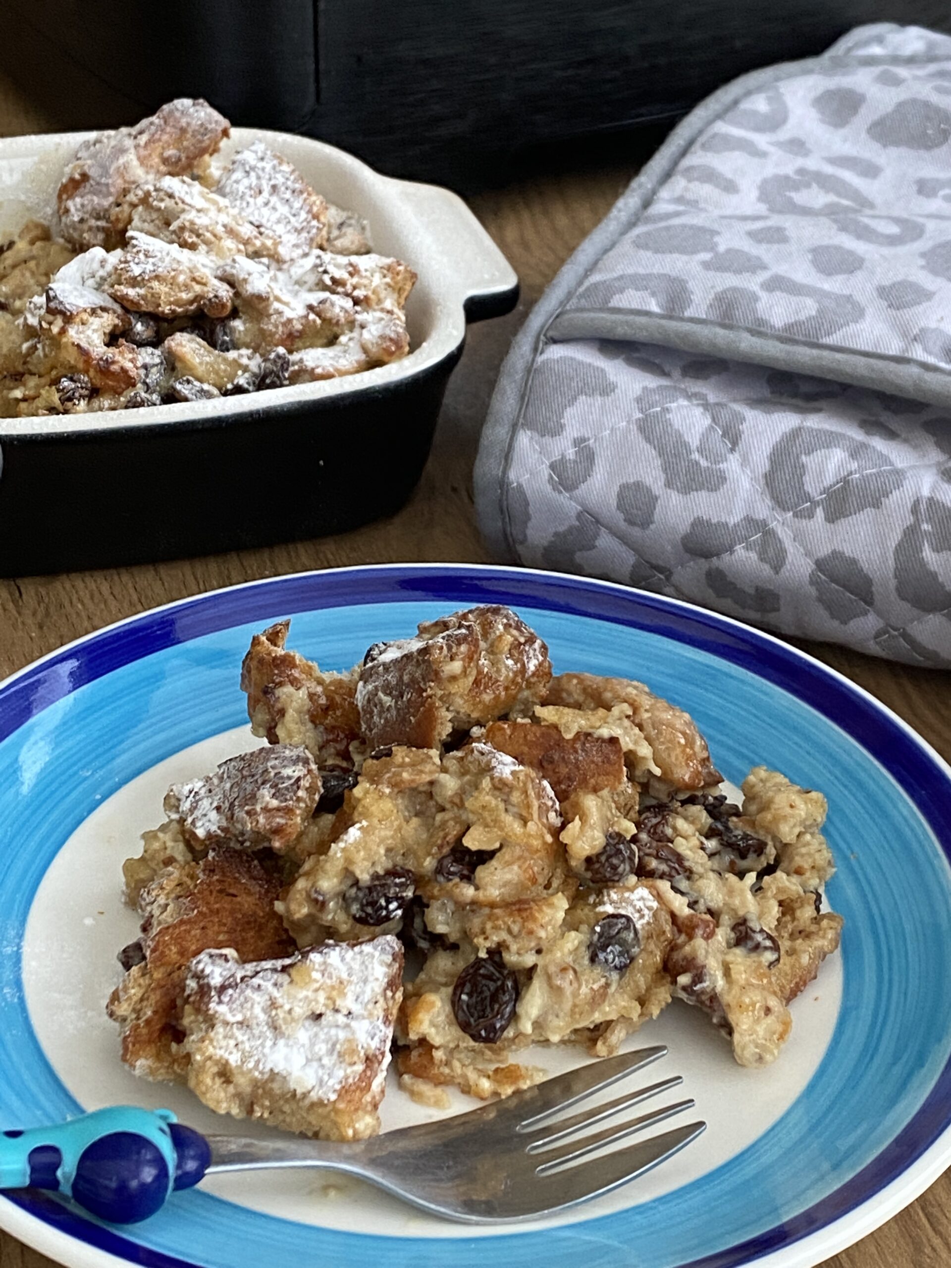 Air Fryer Bread And Butter Pudding