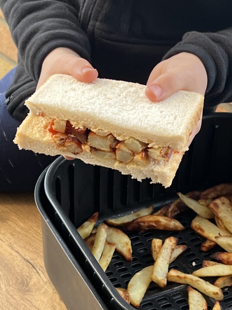 Air Fryer Chip Butty