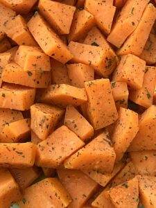 Microwave Sweet Potato Cubes