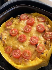 air fryer Spaghetti Squash Casserole