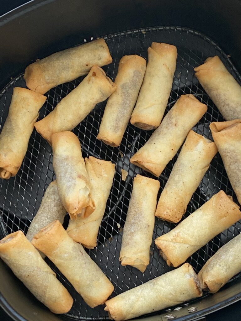 air fryer frozen spring rolls