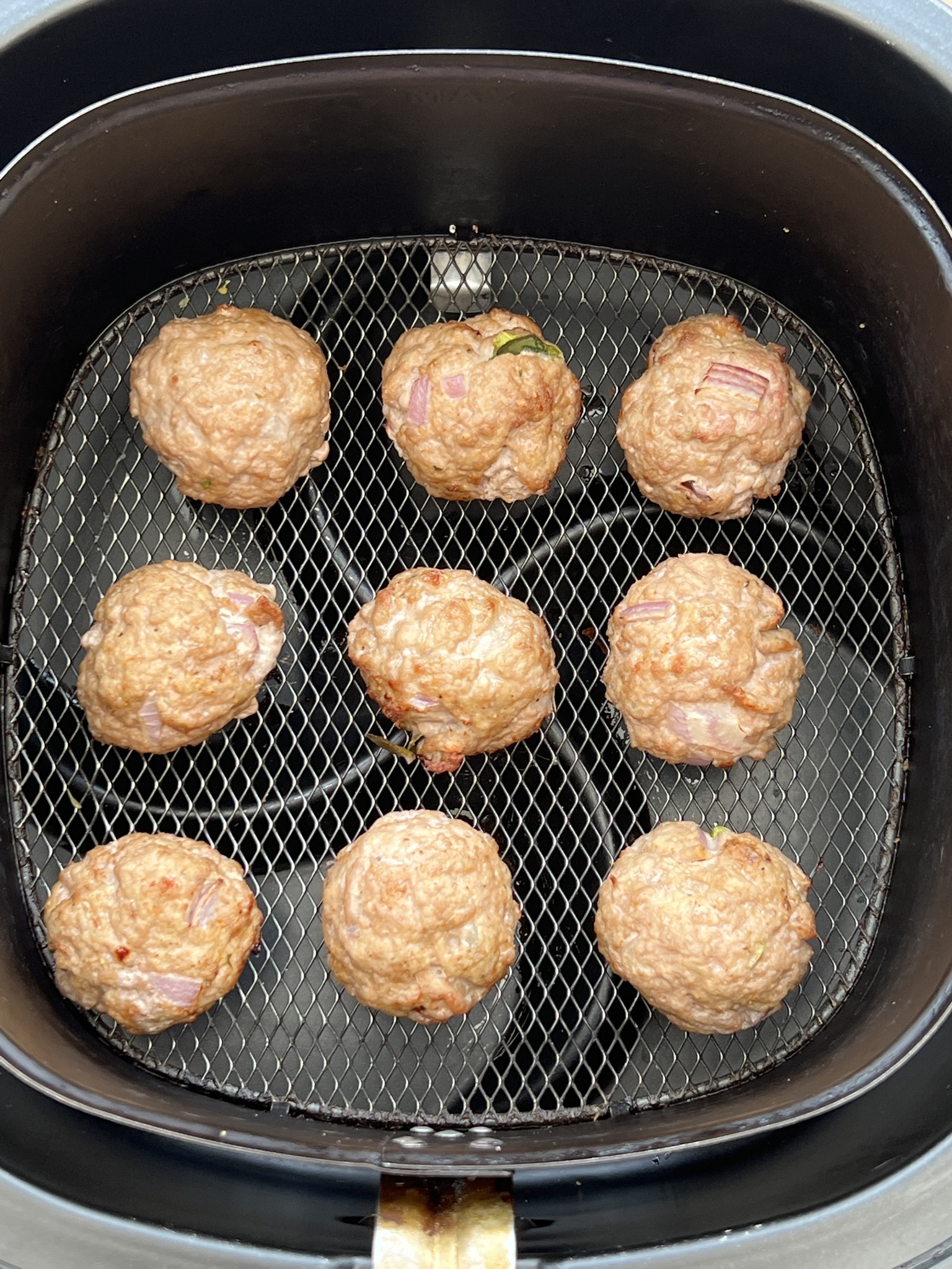 air fryer thai meatballs