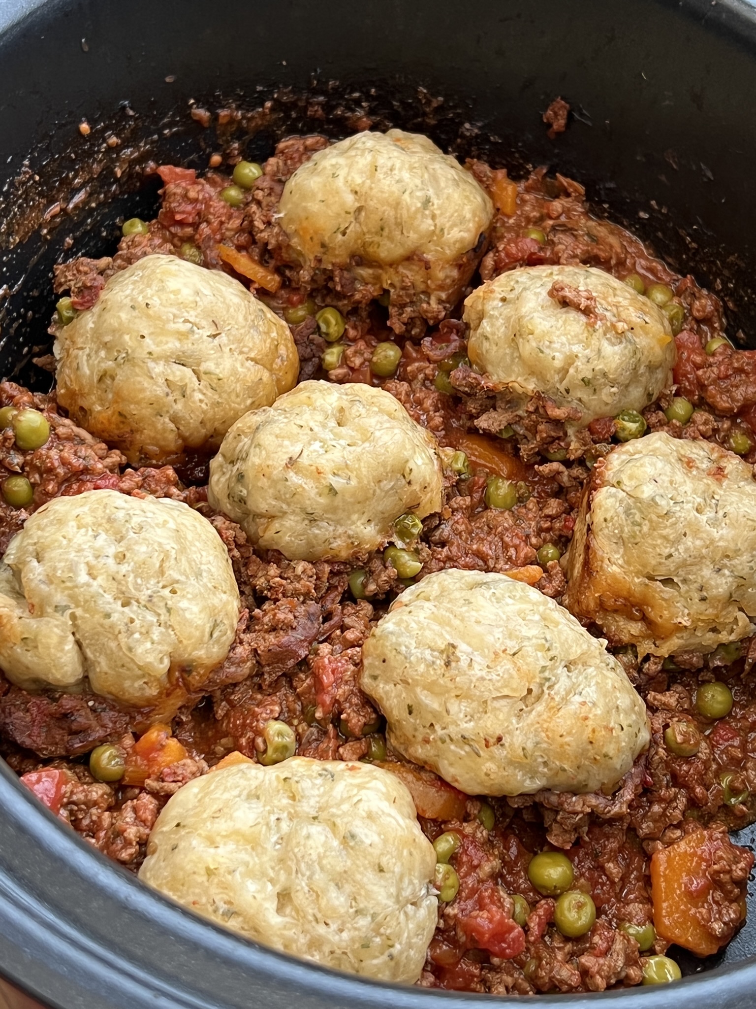 slow cooker mince and dumplings