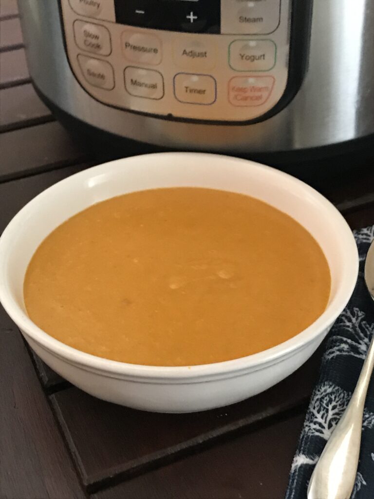 Pressure Cooker Butternut Squash Soup