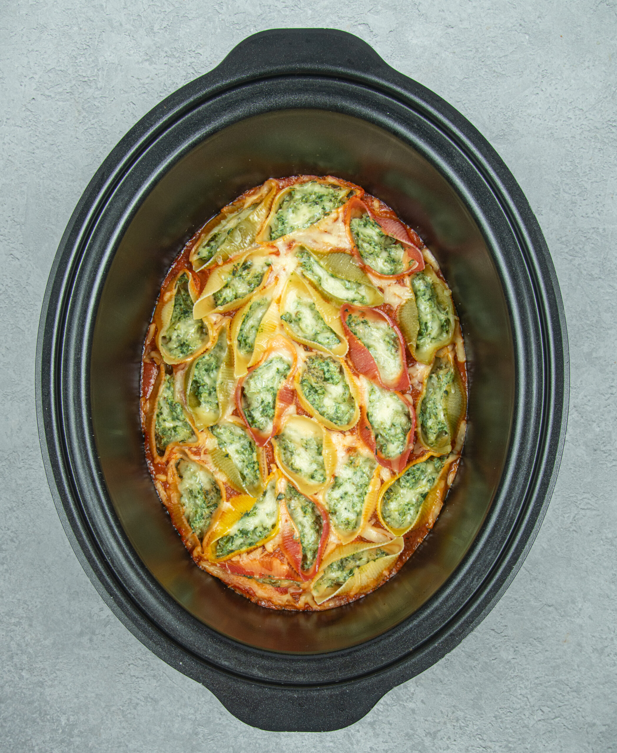 Slow Cooker Spinach & Ricotta Pasta Bake