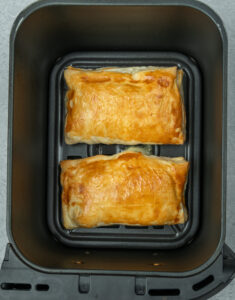 air fryer cheese and ham pasties