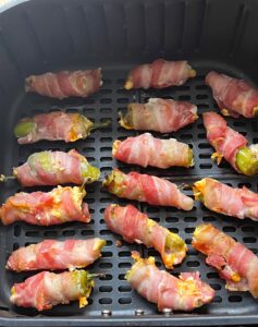 Air Fryer Bacon Wrapped Jalapeno Poppers