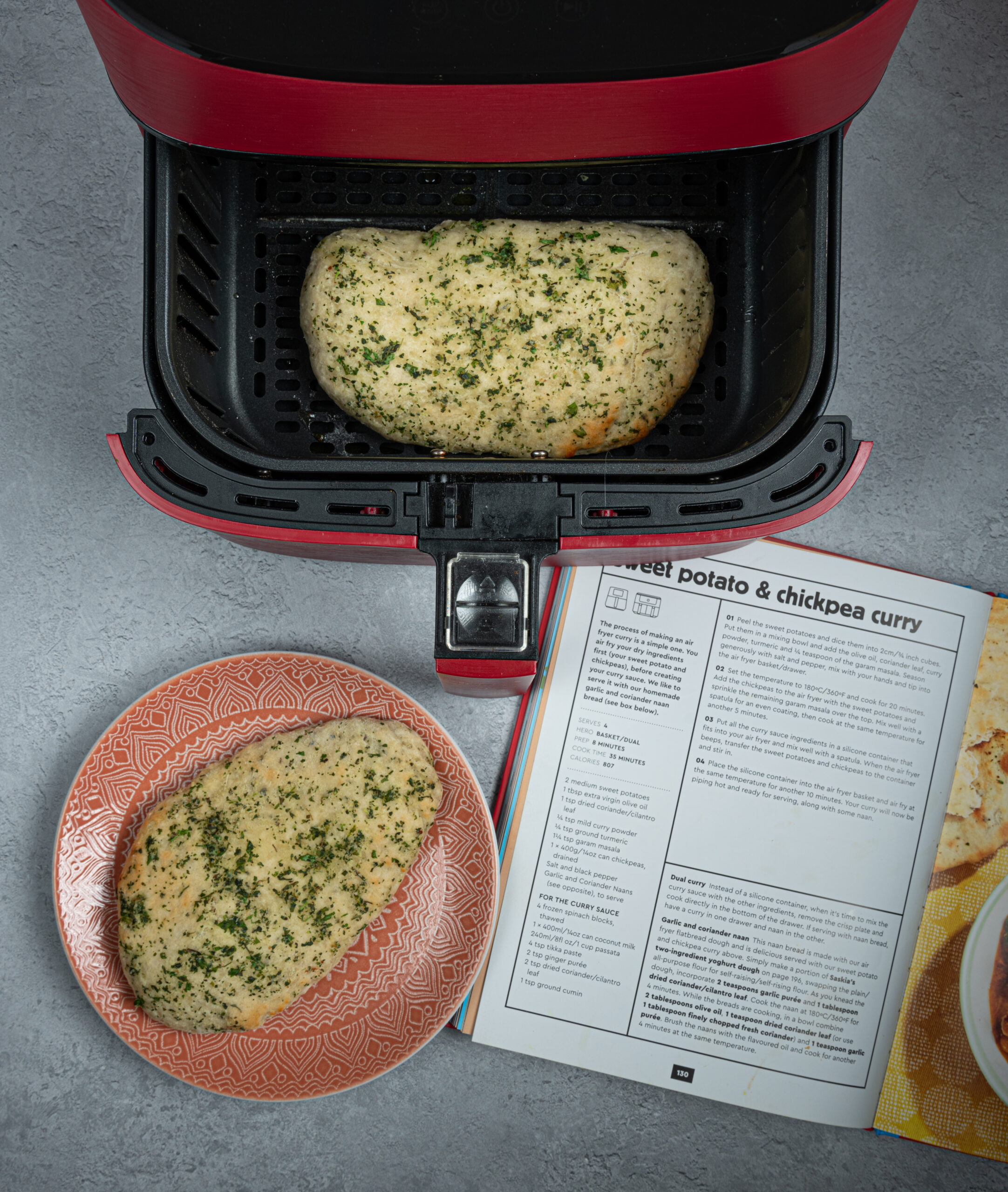 Air Fryer Quick Naan Bread