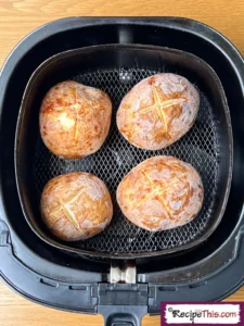 Frozen Jacket Potato in air fryer