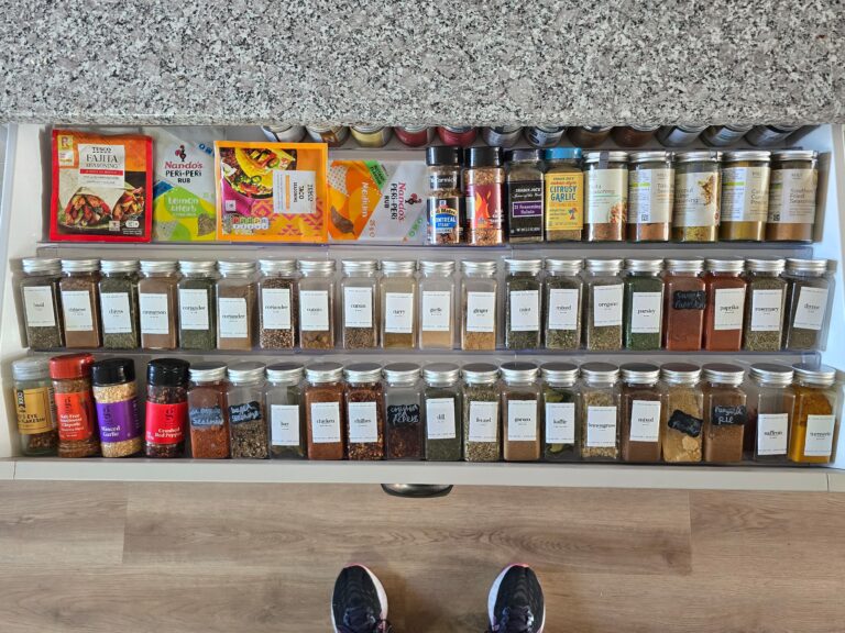 our herbs and spices drawer
