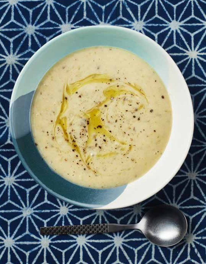 slow cooker leek and potato soup