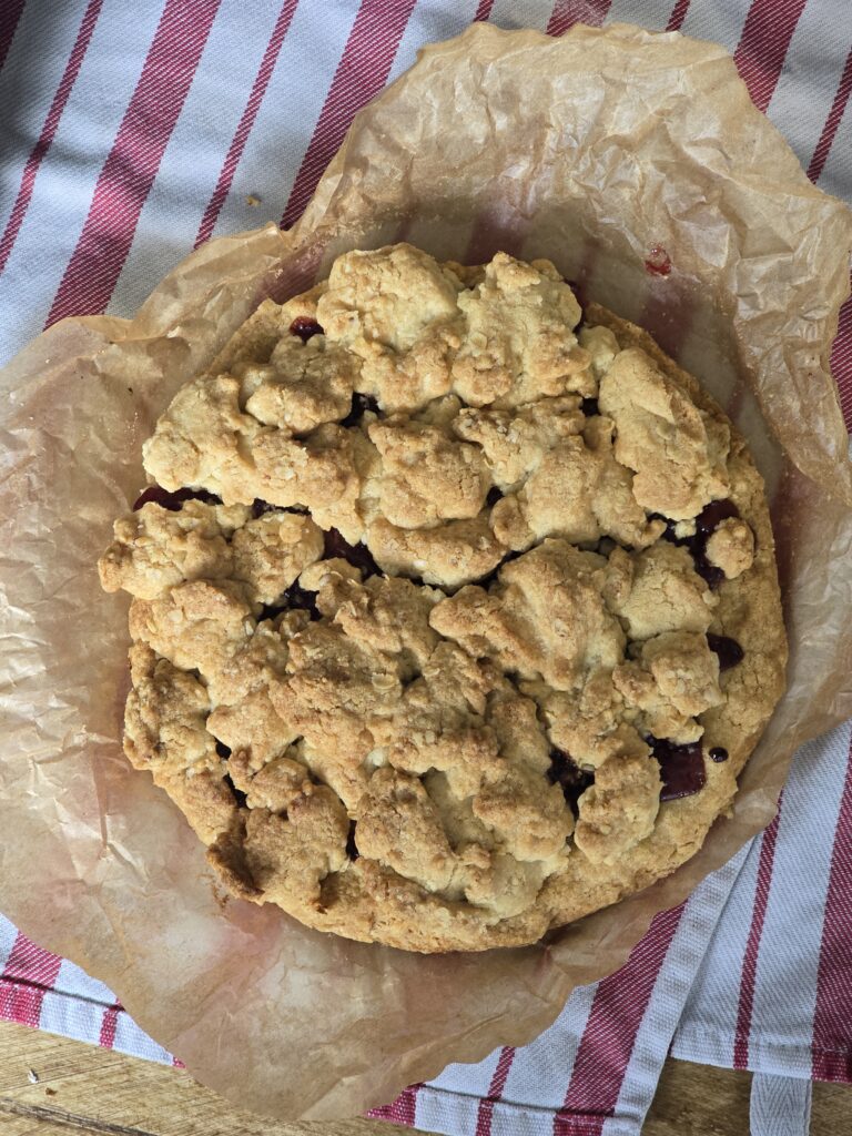Ninja Foodi Raspberry Shortbread Jars