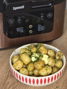 ninja speedi steamed baby potatoes