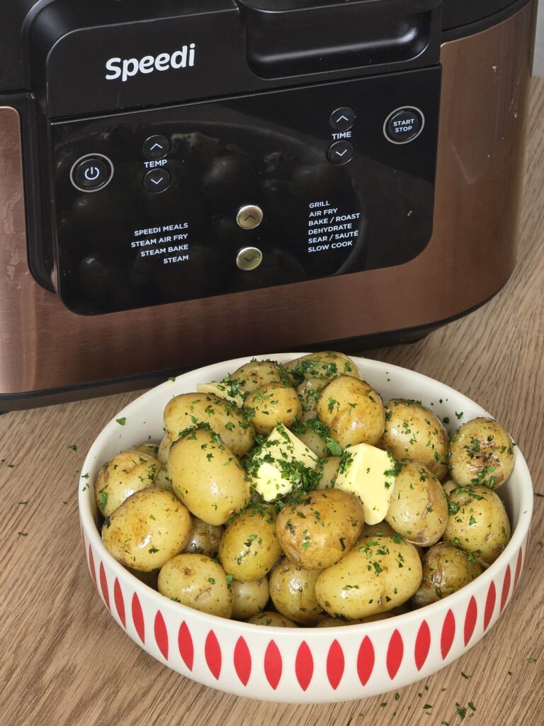 ninja speedi steamed baby potatoes