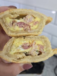 pie maker egg and bacon pies