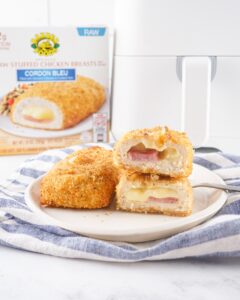 Air Fryer Frozen Chicken Cordon Bleu