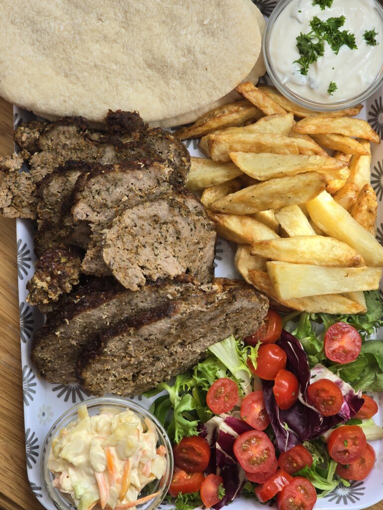 Air Fryer Doner Kebab & Chips