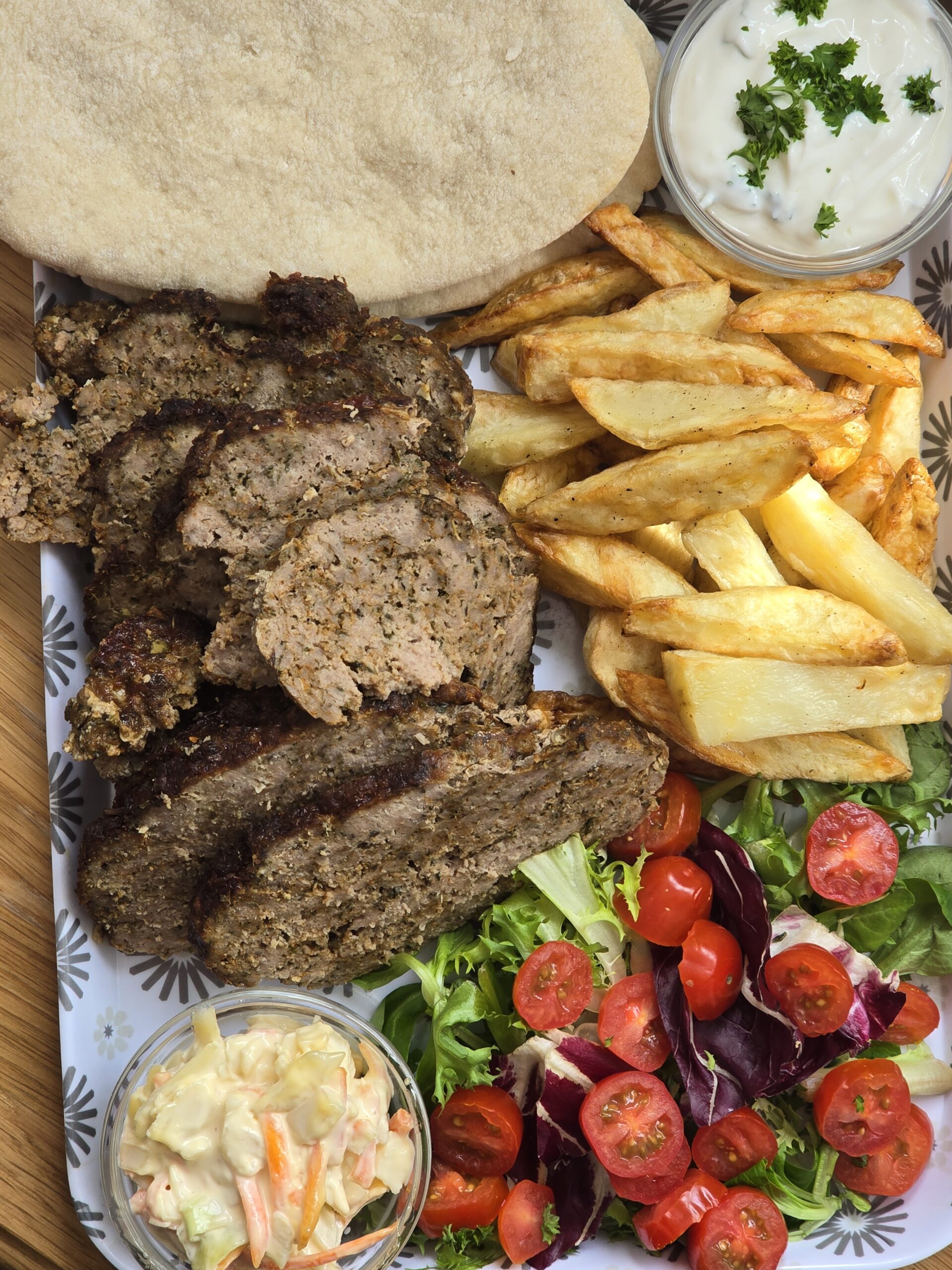 Air Fryer Doner Kebab & Chips