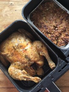 Air Fryer Dual Chicken With Stuffing