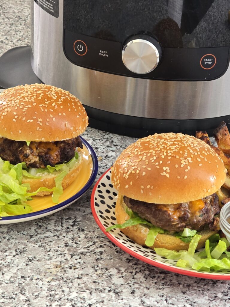 Ninja Foodi Burger & Chips