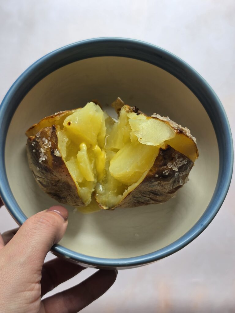 ninja foodi cooked jacket potato