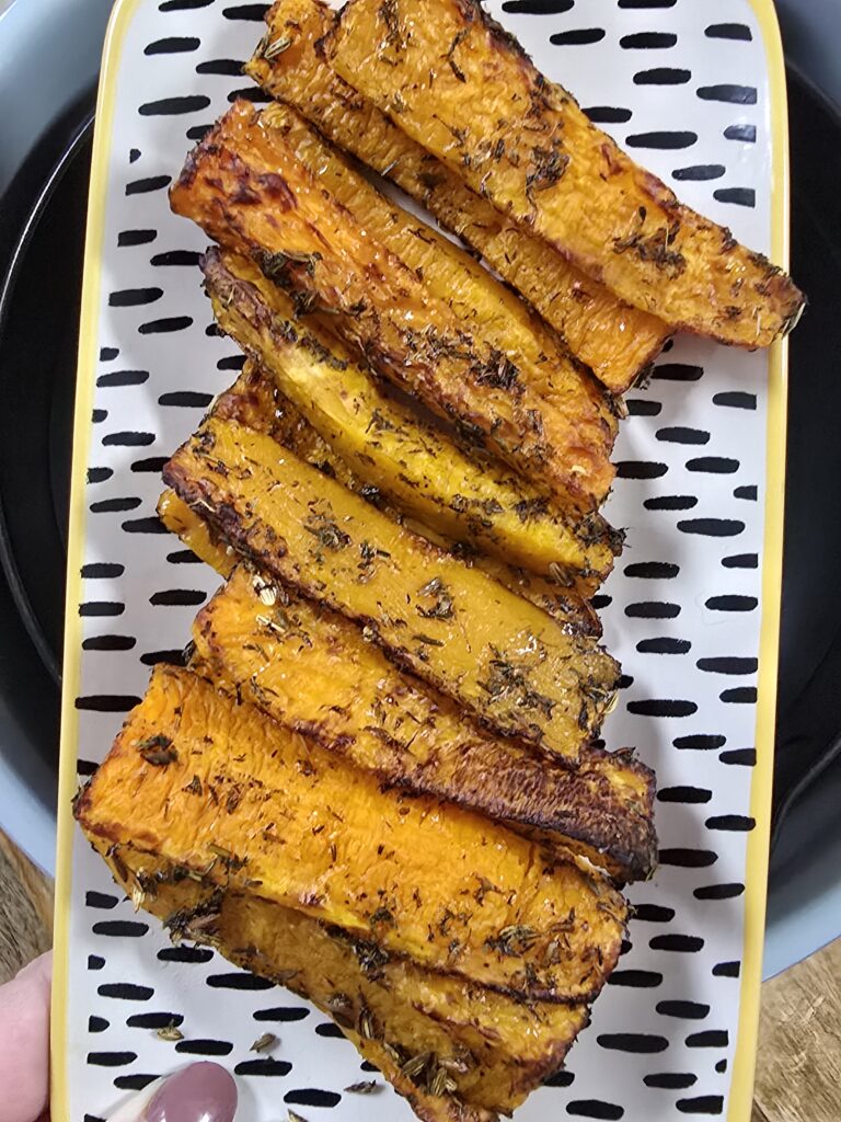 Ninja Foodi Steam Roast Butternut Squash Wedges