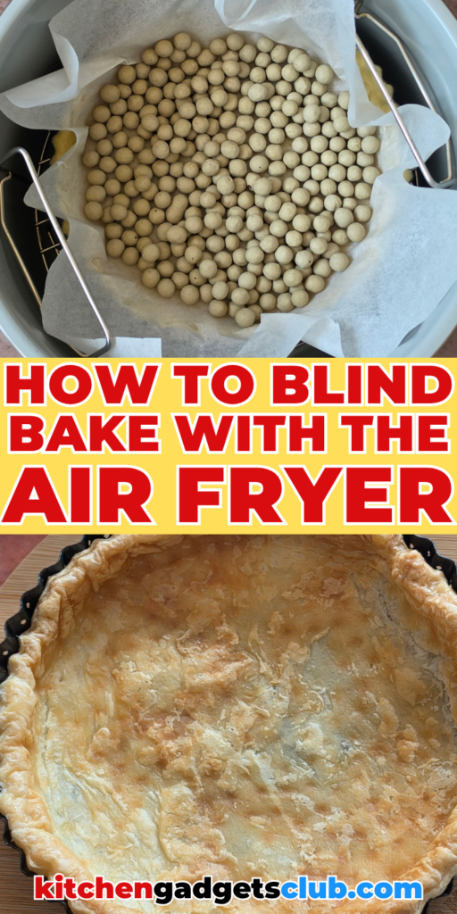 how to blind bake with the air fryer before and after