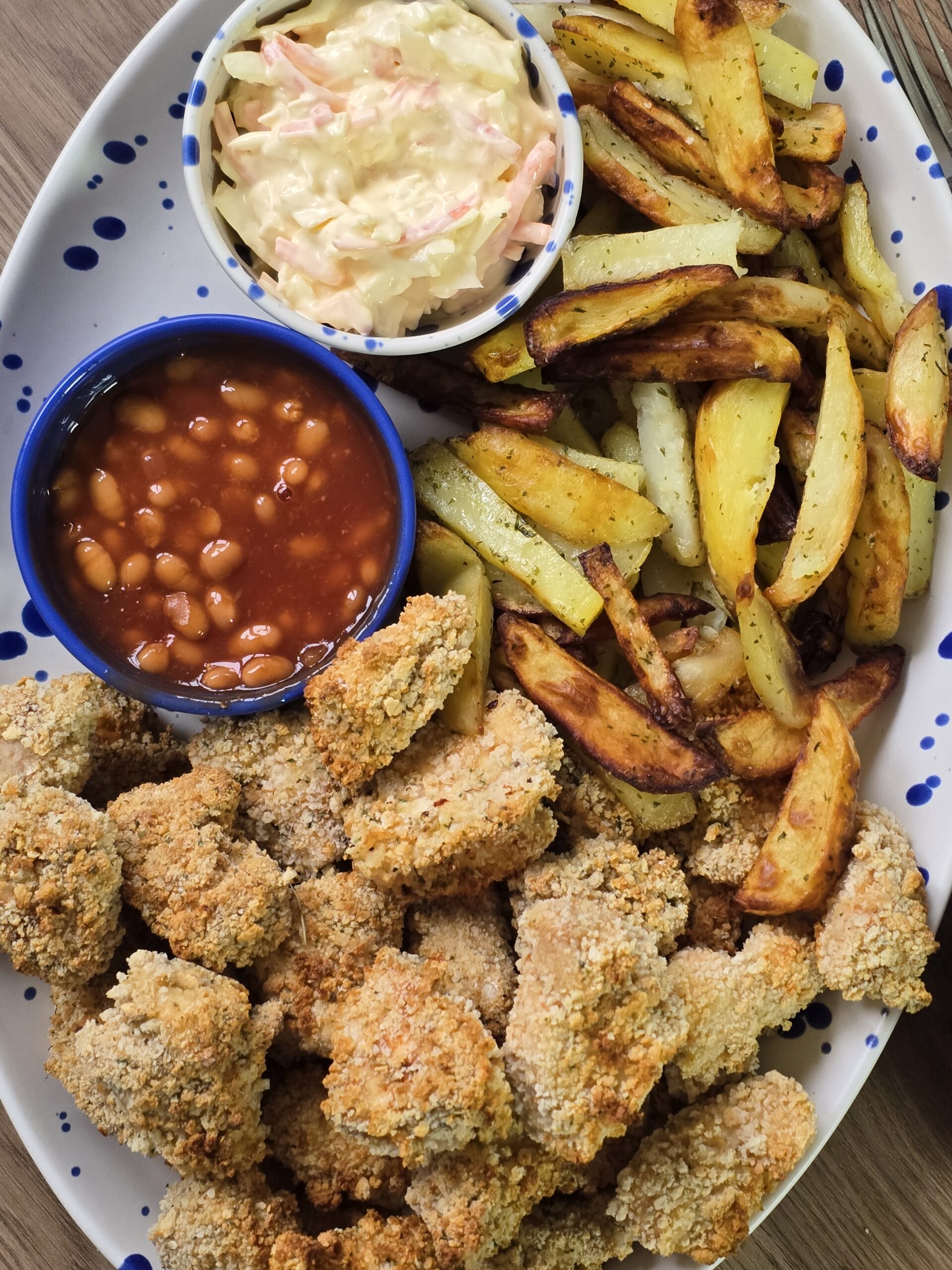 Air Fryer Homemade Chicken Nuggets & Chips