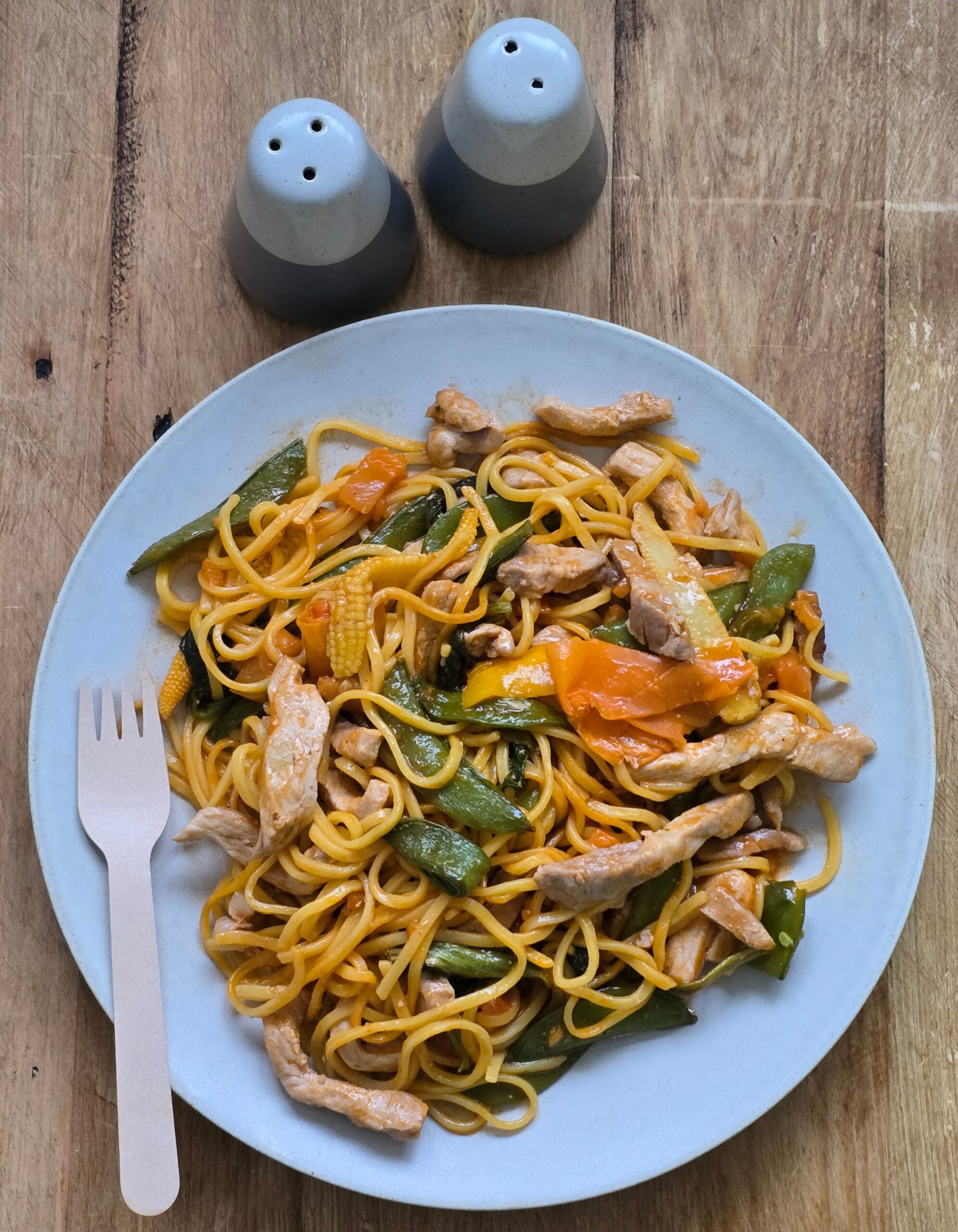 Air Fryer Sweet & Sour Pork Noodles