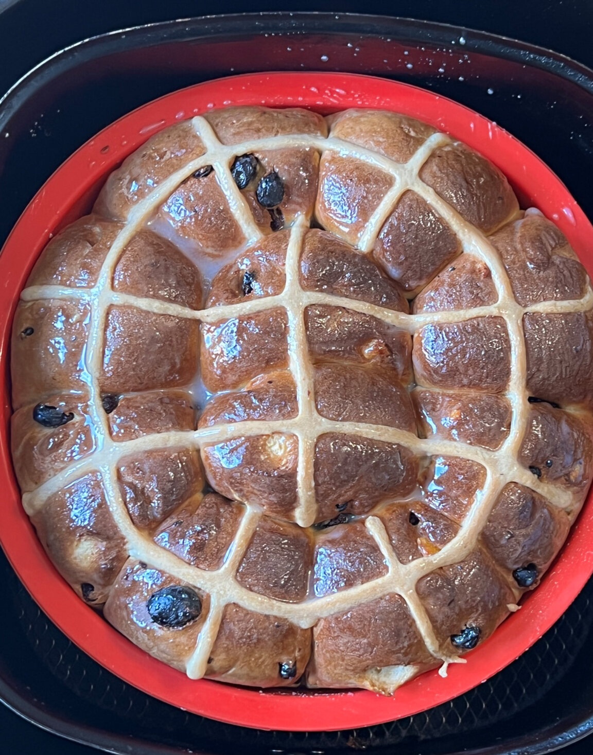 Air Fryer Hot Cross Buns